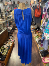Load image into Gallery viewer, Ramy Brook Blue Polyester W/Rope Belt &amp;  plunge neck Dress, Size S
