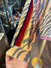 Load image into Gallery viewer, Aviator Nation Orange &amp; Black animal velvet trim Sweatshirt, Size M
