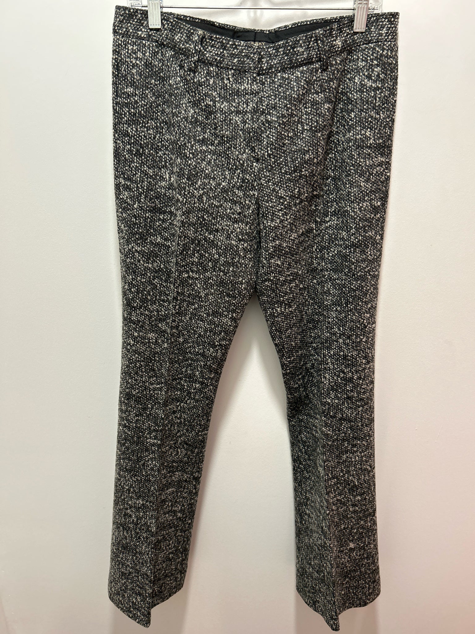 Burberry Black & White Wool Tweed Pant, Size 42