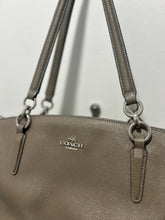 Load image into Gallery viewer, Coach Dune Leather Crossbody Silver Hardware Purse
