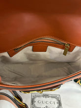 Load image into Gallery viewer, GUCCI Chestnut Leather Horsebit crossbody Purse w/extra strap, duster incl.
