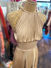 Load image into Gallery viewer, ALC Nude Sateen Pleat Waist detail Sleeveless Dress
