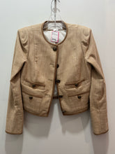 Load image into Gallery viewer, Veronica Beard Beige Cotton Blend Tweed Longsleeve double pockets Blazer, Size 8
