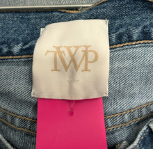 Load image into Gallery viewer, TWP Light Wash Cotton Denim Shorts, Size 25
