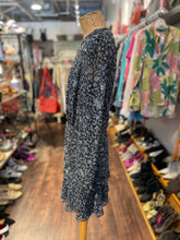Load image into Gallery viewer, Veronica Beard Black Silk Floral ruched Dress, Size 4
