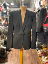 Load image into Gallery viewer, Burberry Black Wool Blend Classic chain Blazer, Size 10

