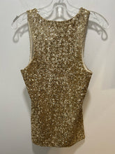Load image into Gallery viewer, Alice &amp; Olivia Gold SEQUINS Sleeveless Top, Size S
