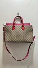 Load image into Gallery viewer, GUCCI tan,red&amp;pink Monogram Detachable strap Purse
