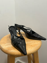 Load image into Gallery viewer, Prada Black leather Kitten heel, AS IS, size 7
