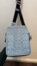 Load image into Gallery viewer, Coach Baby blue Leather CC logo crossbody Purse
