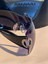 Load image into Gallery viewer, BVLGARI Gently Worn black &amp; purple Sunglasses
