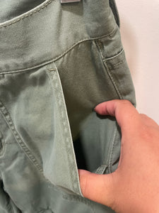 Pistola Green Cotton Cargo w/ Zippers Pant, Size 25