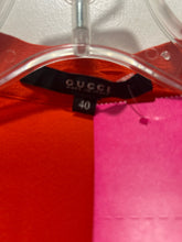 Load image into Gallery viewer, GUCCI Orange Silk Blend button down Plunge Front Top
