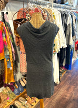 Load image into Gallery viewer, Alexander McQueen Gray Cashmere Blend cowl neck Body Con Dress, Size S
