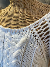 Load image into Gallery viewer, Crea Concept Ivory Cotton Blend boat neck Sweater, Size 38
