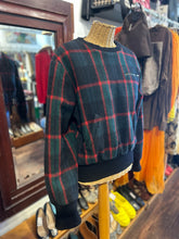 Load image into Gallery viewer, Ralph Lauren red and green Wool Blend Plaid zipper jumper Sweater
