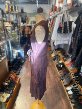 Load image into Gallery viewer, VINCE Brown Lamb Leather Suede Sleeveless V cut Dress, Size 6
