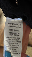 Load image into Gallery viewer, Solid &amp; Stripe Black Cotton eyelet Longsleeve Buttons Top

