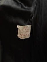 Load image into Gallery viewer, I.Magnin Black &amp; Brown Cashmere fur accent Coat
