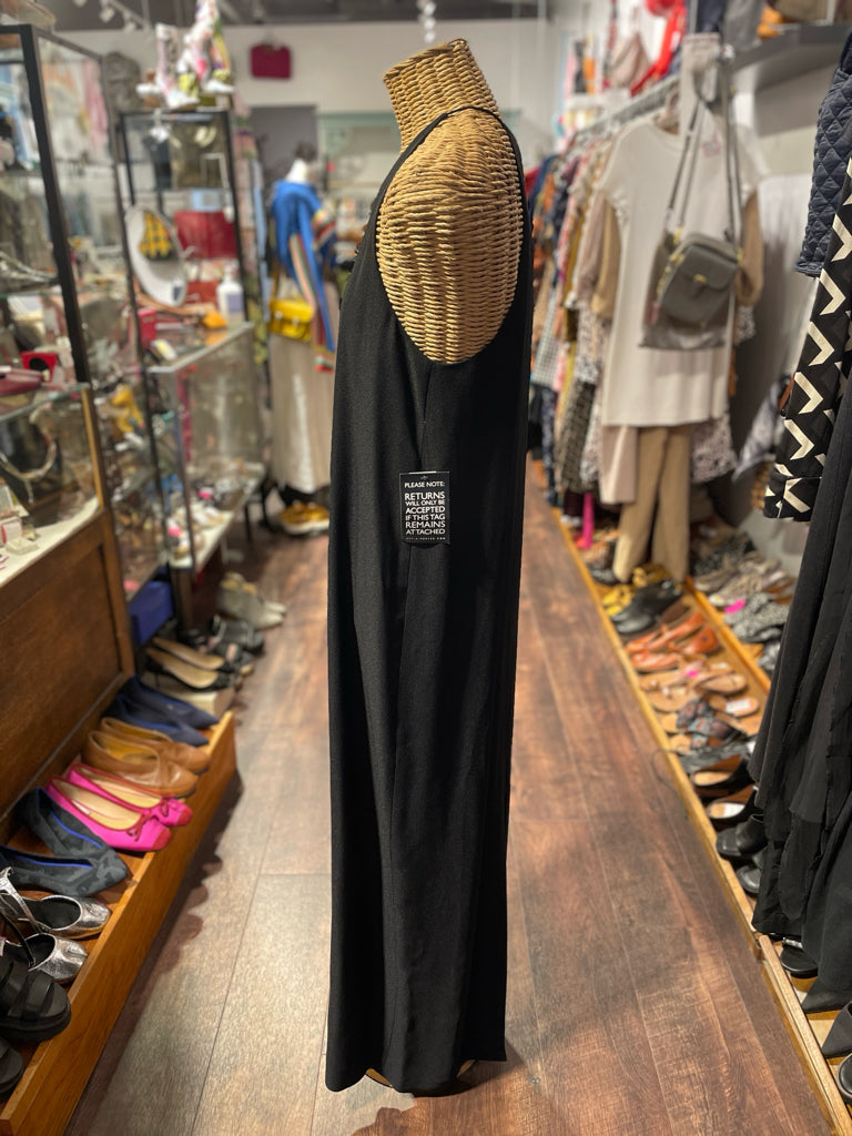 The Row Black Viscose & Silk sleeveless Maxi Dress, NWT! Size 4 Sola Lucy The Row Black Viscose & Silk sleeveless Maxi Dress, NWT! Size 4 Sola Lucy