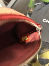Load image into Gallery viewer, CHANEL Red patent leather Quilted coin purse, Vintage, Duster Incl.
