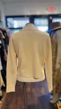 Load image into Gallery viewer, La Maille Sezane White Wool Button Up Crop Sweater

