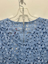Load image into Gallery viewer, Milly Sky Blue Poly Floral Lace NWT! Layering Top, Size M
