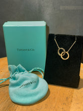 Load image into Gallery viewer, Tiffany &amp; Co two toned 925 &amp; 18k Interlocking Circles Pendant Necklace

