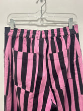 Load image into Gallery viewer, Big Bud Press Pink and black Blend stripes gold accent straight leg Pant
