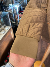 Load image into Gallery viewer, Avec Les Filles Chestnut quilt pattern orange zip cropped Jacket, Size L
