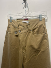 Load image into Gallery viewer, Moussy Tan Cotton assymetrical hem Wide Leg NWT Pant, Size 2=Medium
