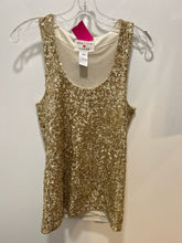 Load image into Gallery viewer, Alice &amp; Olivia Gold SEQUINS Sleeveless Top, Size S
