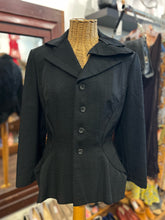 Load image into Gallery viewer, Junya Watanabe X Comme Des Garcons Black wool &amp; cupra back bustle Blazer
