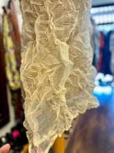 Load image into Gallery viewer, Amy Brill Beige Silk Crinkle Sleeveless Layering Top
