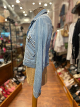 Load image into Gallery viewer, Dolce &amp; Gabbana Light Wash Cotton Blend Zipper Accents Denim Jacket, Size 40
