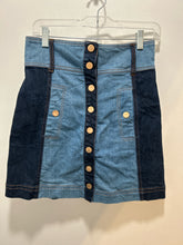 Load image into Gallery viewer, Alice McCall denim Cotton Blend button down Skirt, Size 6
