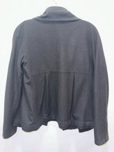 Load image into Gallery viewer, jenni kayne Black Wool Blend Button up W/Collar Accent Blazer, Size S
