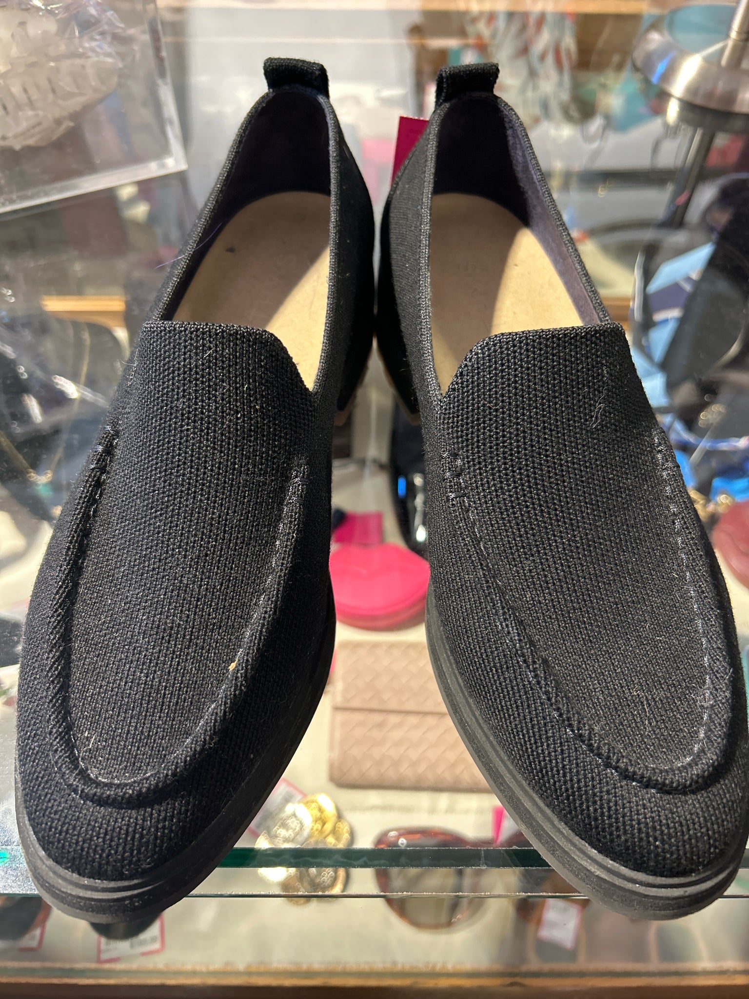 ROTHY'S Black woven Slip On loafer, Size 8.5