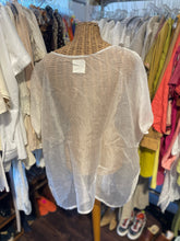 Load image into Gallery viewer, Meg by Design Off white Silk sheer Layering Top, Size One Size
