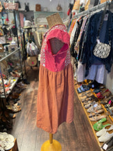 Load image into Gallery viewer, Nina Leuca Pink &amp; Orange linen &amp; cotton Tunic style Made in Italy Dress, Size S/M
