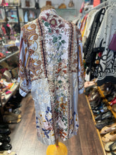 Load image into Gallery viewer, Johnny Was blue, red, yellow embroidered reversible Layering Top, NWT!, Size M
