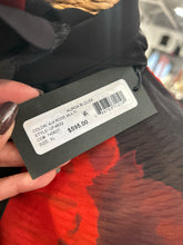 Load image into Gallery viewer, Ungaro Red Poly Floral Longsleeve NWT Top
