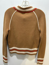 Load image into Gallery viewer, Wales Bonner Camel Wool Blend striped Button up cardigan, As Is-missing button, Size S
