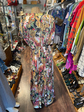 Load image into Gallery viewer, aniye by Yellow &amp; Orange Polyester animal print w/ tie shoulder flowy Dress, Size 44
