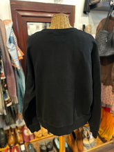 Load image into Gallery viewer, Lingua Franca Black Cotton Crew Sweatshirt, Size XL
