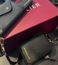 Load image into Gallery viewer, Bandolier Black &amp; Gold Leather Phone case Other

