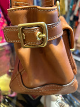 Load image into Gallery viewer, Coach cognac Leather turn lock clasp Purse, Gently worn inside
