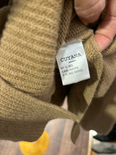 Load image into Gallery viewer, Cuyana Tan Cashmere Blend crossover tie Sweater
