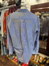 Load image into Gallery viewer, Rag &amp; Bone Blue &amp; White Cotton stripes button down Top
