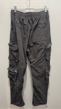 Load image into Gallery viewer, KODYPHILLPS Grey Nylon cargo drawstring Pant

